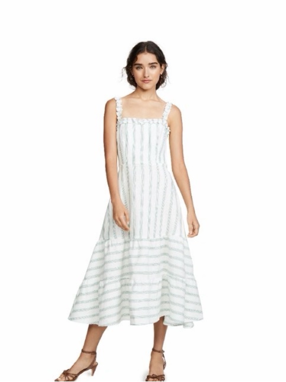 Reformation Hyla striped midi dress Size 6
$100‎ Retail $248